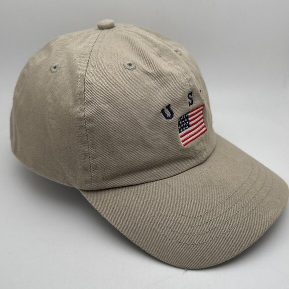 American Flag Hat Cap USA Embroidered Soft Washed Baseball Strapback Adjustable - Picture 2 of 5